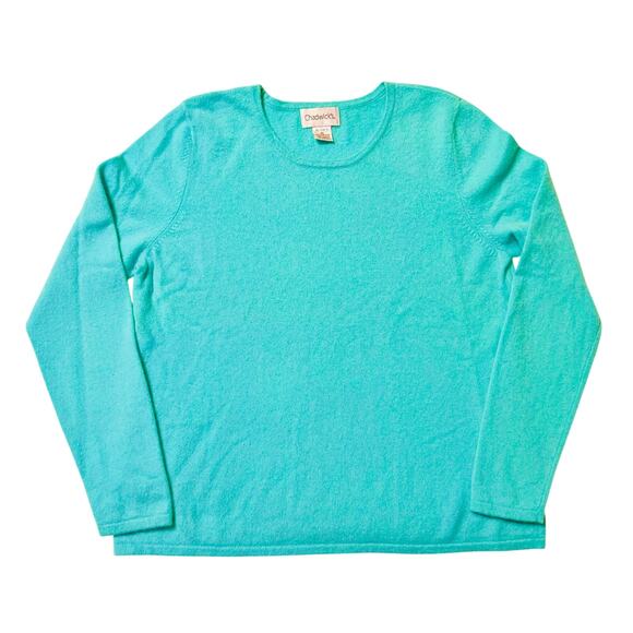 Vintage Chadwick’s 100% Cashmere Sweater – Teal – Women’s XL - Picture 1 of 5